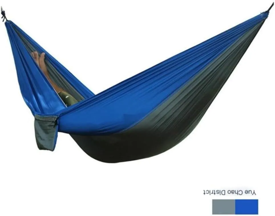 Hammocks Outdoor Thickened Canvas Outdoor Bent Wooden Stick Hanging Sheet Double Hammock Swing Dormitory Camping Camping Hammocks(D)