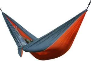 Hammocks Outdoor Thickened Canvas Outdoor Bent Wooden Stick Hanging Sheet Double Hammock Swing Dormitory Camping Camping Hammocks(D)