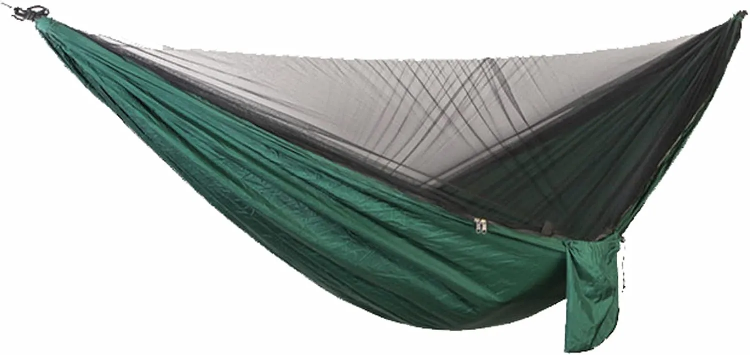 Hammocks Portable Hammock Outdoors Double Camping Hammocks with Mosquito Net Lightweight Parachute Nylon Hammock for Backpacking Hiking Outdoor Hammock
