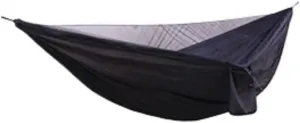 Hammocks Ultra-Light Nylon Double Hammock Parachute Cloth Anti-Rollover Elastic Band Encrypted Mosquito Net Hammock Camping Hammocks(A)