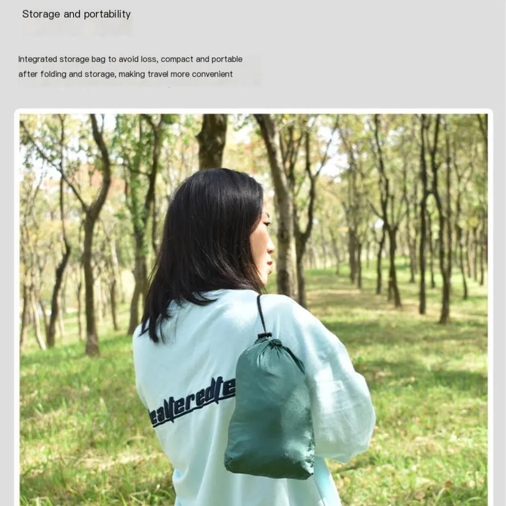 Hammocks Ultra-Light Nylon Double Hammock Parachute Cloth Anti-Rollover Elastic Band Encrypted Mosquito Net Hammock Camping Hammocks(A)