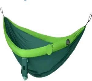 Hamock Double Inflatable Hammock Outdoor Swing Anti-Rollover Outdoor Camping Outdoor Mosquito-Proof and Durable Hanmock(Green,B)