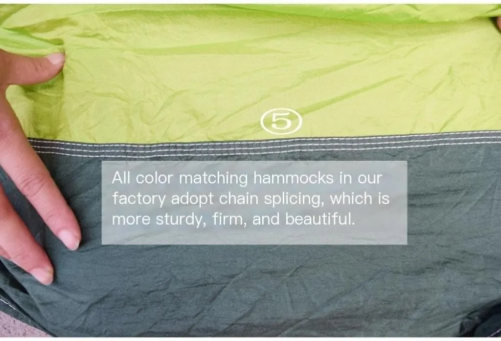 Hamock Outdoor Camping Outdoor Mosquito Net Hammock Double 210T Nylon Anti-Mosquito Parachute Cloth Air Camping Tent Hanmock(Pink)