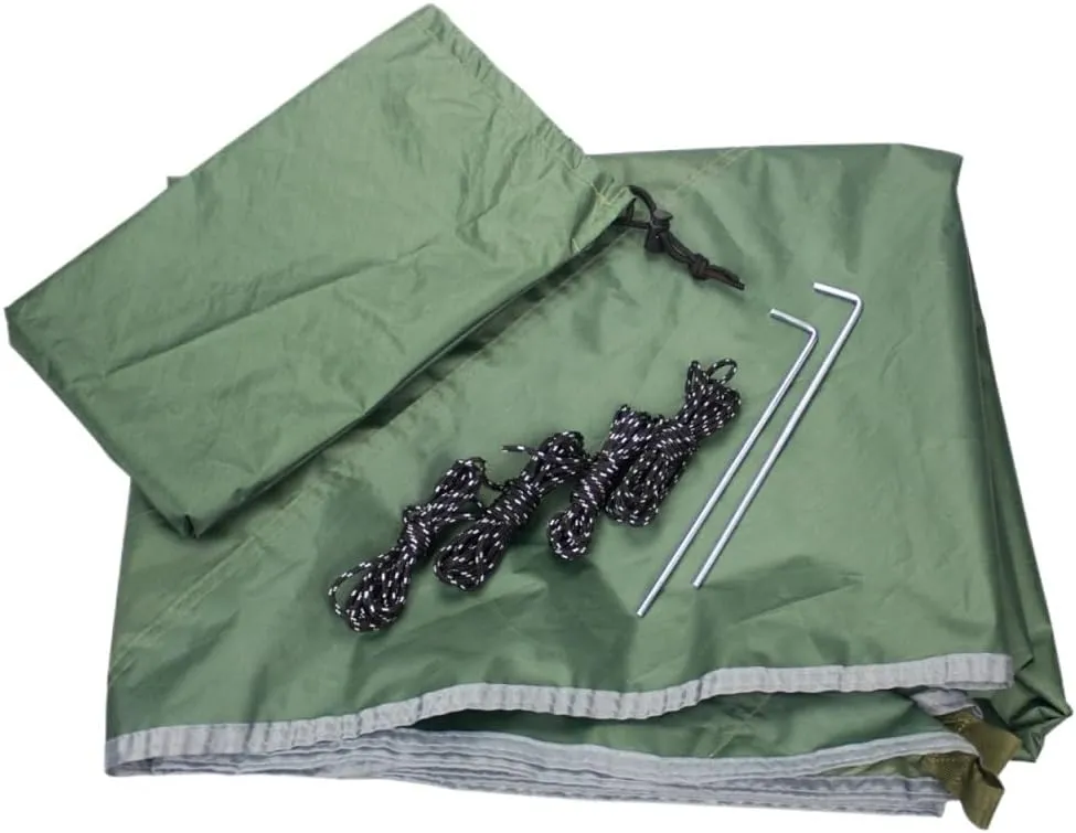 Hamock Outdoor Mosquito Net Hammock Canopy Set Outdoor Camping Quick-Open Hammock Plus Rainproof Sunshade Canopy Hanmock(E)