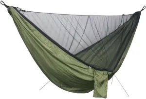 Hamock Quick-Release Hammock with Mosquito Net Hanging Sheet Double Parachute Cloth Anti-Rollover Camping Hammock Hanmock(C)