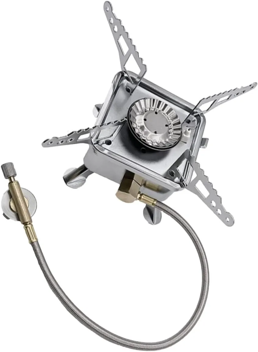 HANABASS Camping Stove Outdoor Portable Propane Burner Mini Stove for Outdoor Activities and Easy to Carry
