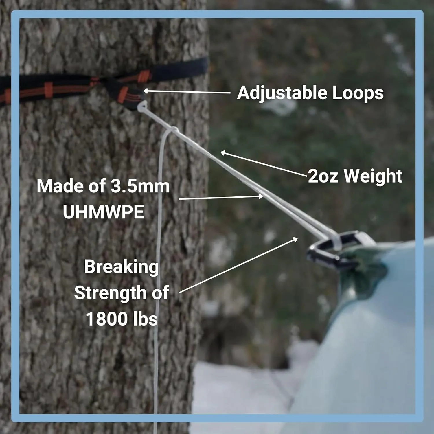 Haven Hammock Whoopie Slings with Ultralight Carabiners - Hammock Straps Accessory - Camping (Green)