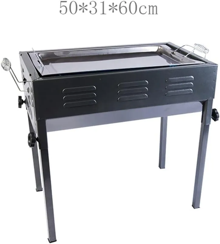HBJWOV Outdoor Barbecue Stove Stainless Steel Folding Barbecue Rack Portable Carbon Stove For Baking