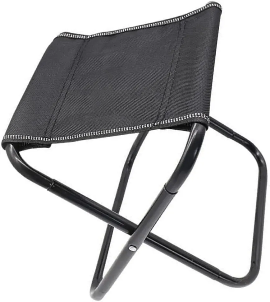 Healifty Small Folding Stool for Camping Portable Chair Folding Design Lightweight Travel Stool for Outdoor Activities