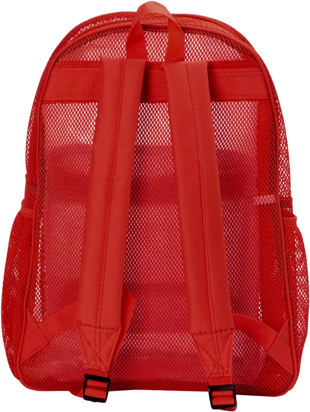 Heavy Duty Classic Student Mesh Backpack | Padded Straps | Red