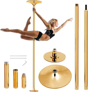 Heavy-Duty Professional Spinnings & Static Dancing Pole,45mm Portable Removable Dance Pole for Home Fitness,Stripper Pole Adjustable Height(88"-108"),Holds 330 Lbs,with Tools