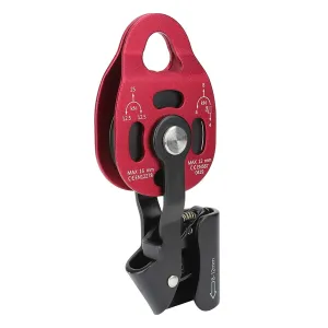 Heavy Duty Pulley Wheel, 4KN Outdoor Climbing Rope Pulley, Aviation Aluminum Single Climbing Rock Pulley for 8 to 12MM Rope