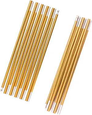 Hemoton 2Pcs Tent Poles Portable Tarp Poles for Canopy Tents Heavy Duty Camping Accessories with Special Rod Head Design for Easy Soil Insertion