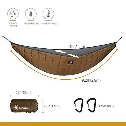 Hideout Hammock Underquilt,Full Length 4 Season Hammock Gear Underquilt