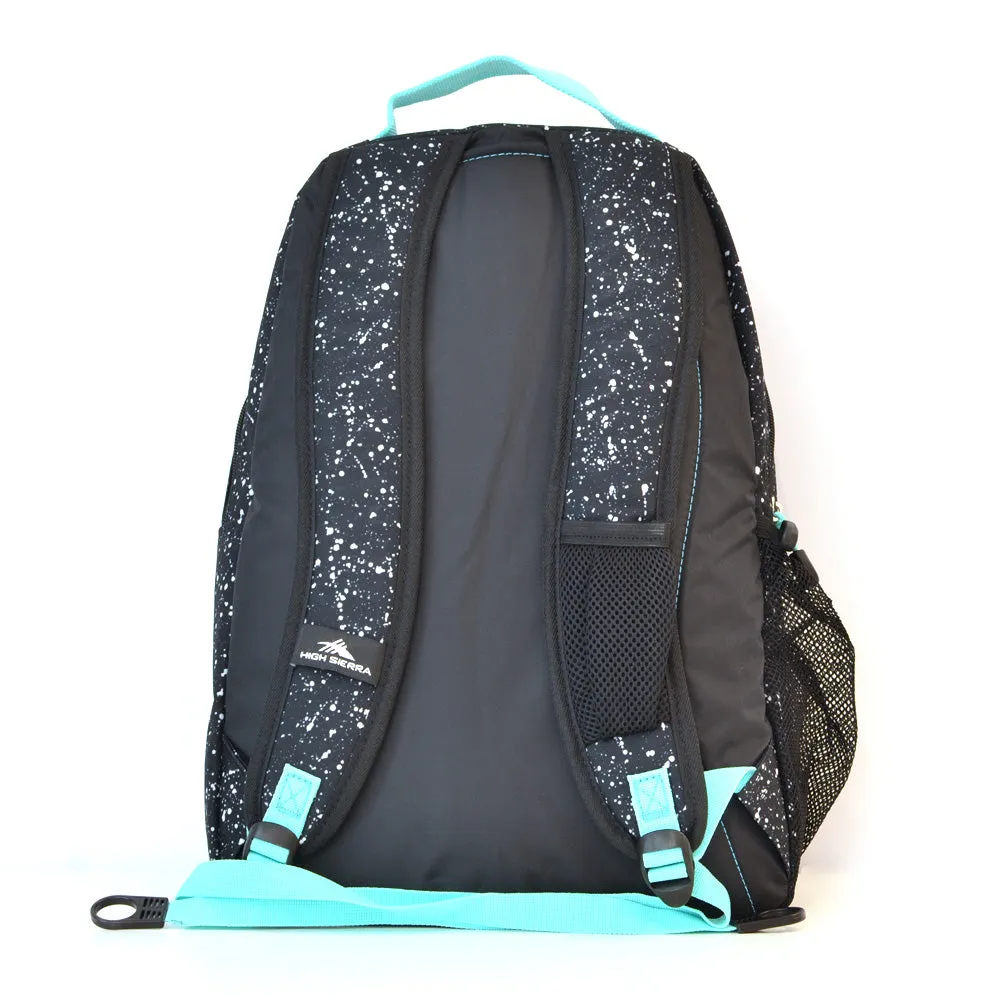 High Sierra Curve Daypack Speckle/Black/Aquamarine