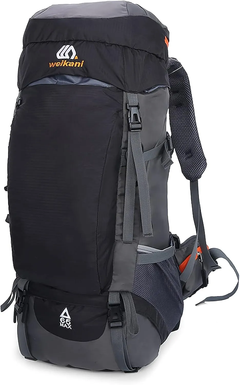Hiking backpack, 65L Hiking Backpack Waterproof Outdoor Sport Travel Daypack for Men Women Camping Trekking Touring,outdoor backpack(Black)