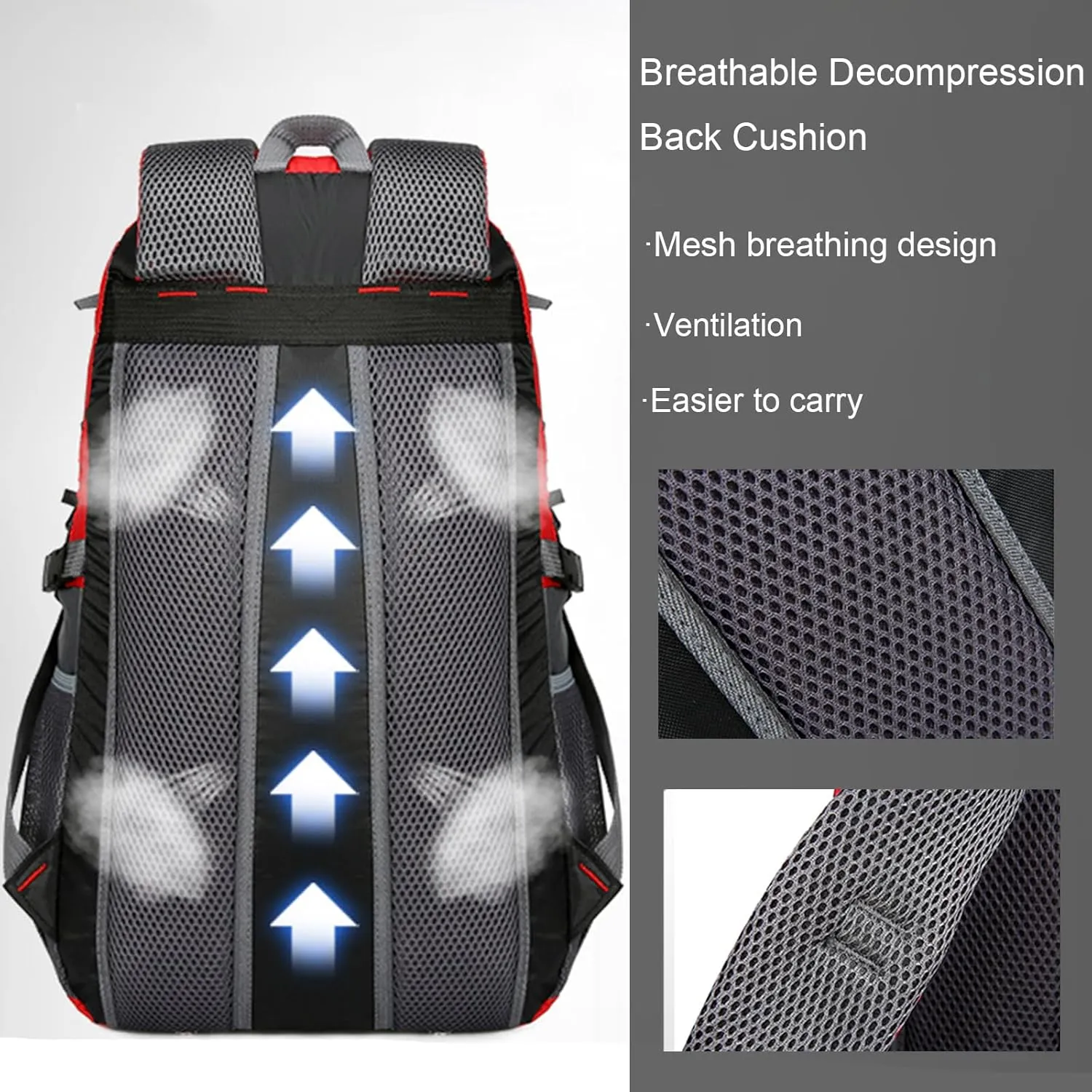 Hiking Backpack Lightweight Packable Hiking Daypack Small Travel Outdoor Foldable Shoulder Bag B