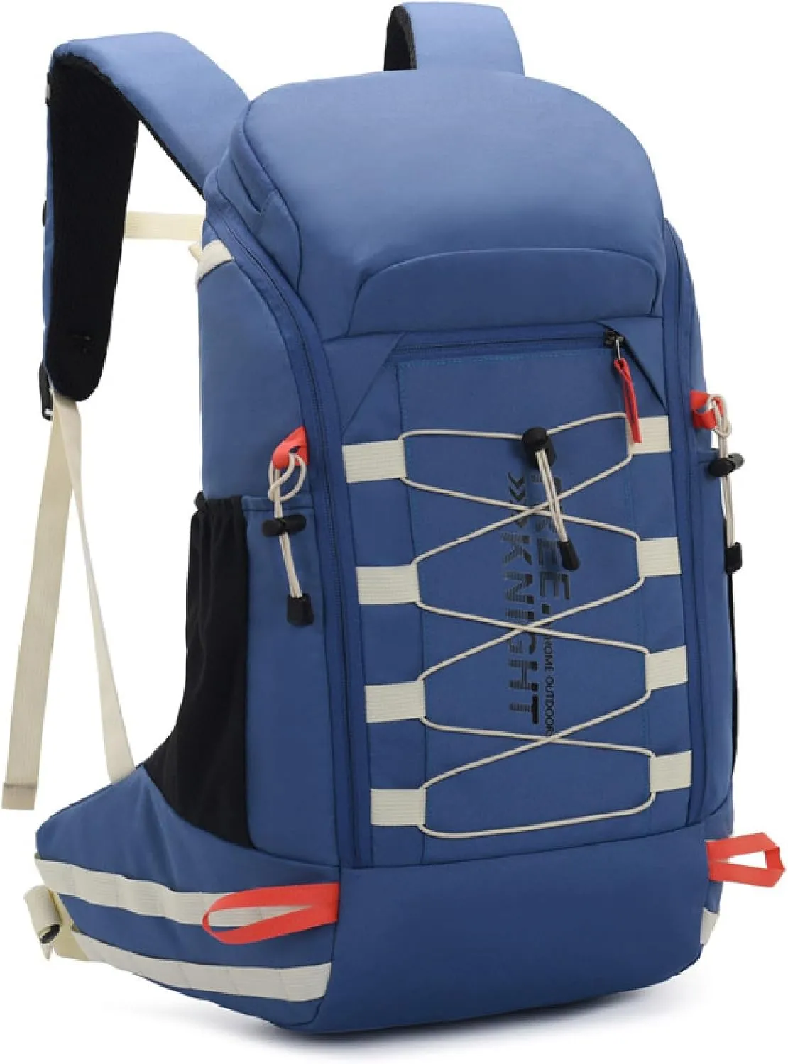 Hiking Backpack Waterproof Lightweight Casual Daypack with Rain Cover, Outdoor Sport Travel Camping Bag,Blue,40L