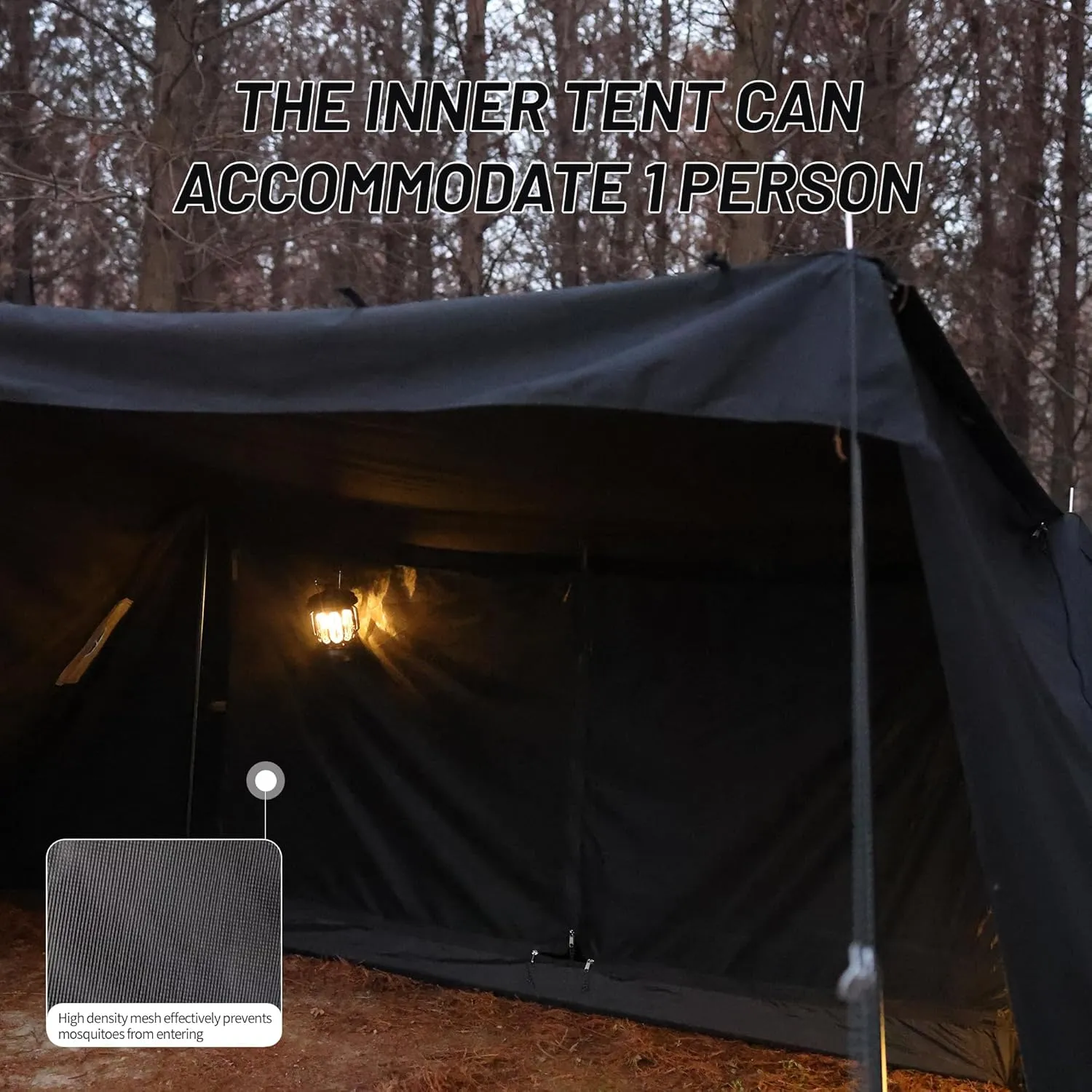 Himalaya Camping Tent Combination Pack, Hot Tent with Stove Jack Insulated Tent Outdoor Shelter for Camping Hiking