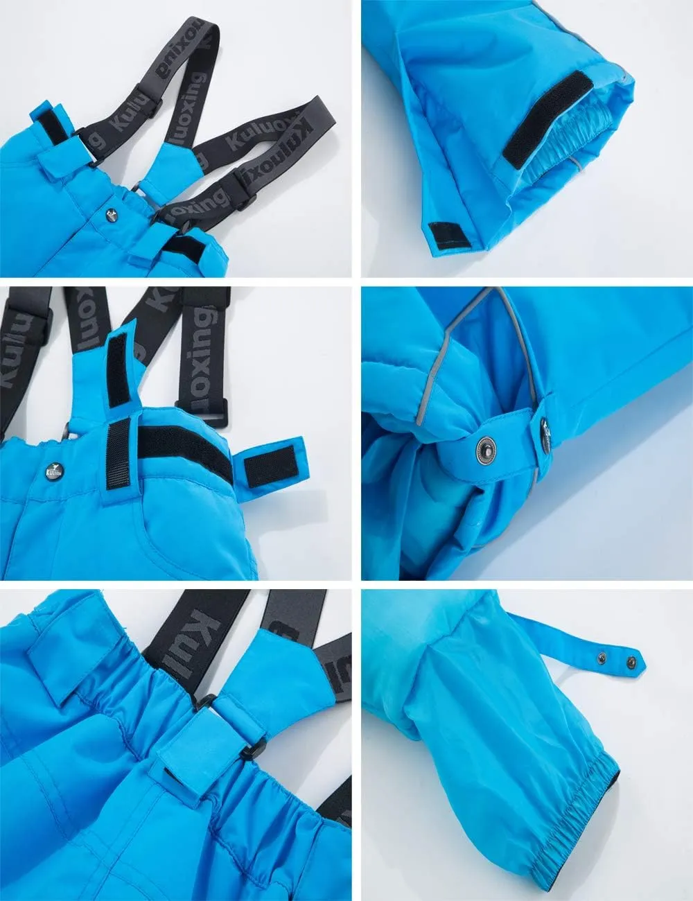 HOTIAN Boys Ski Jacket Snow Jacket Pants Suits Windproof Waterproof Winter Coats
