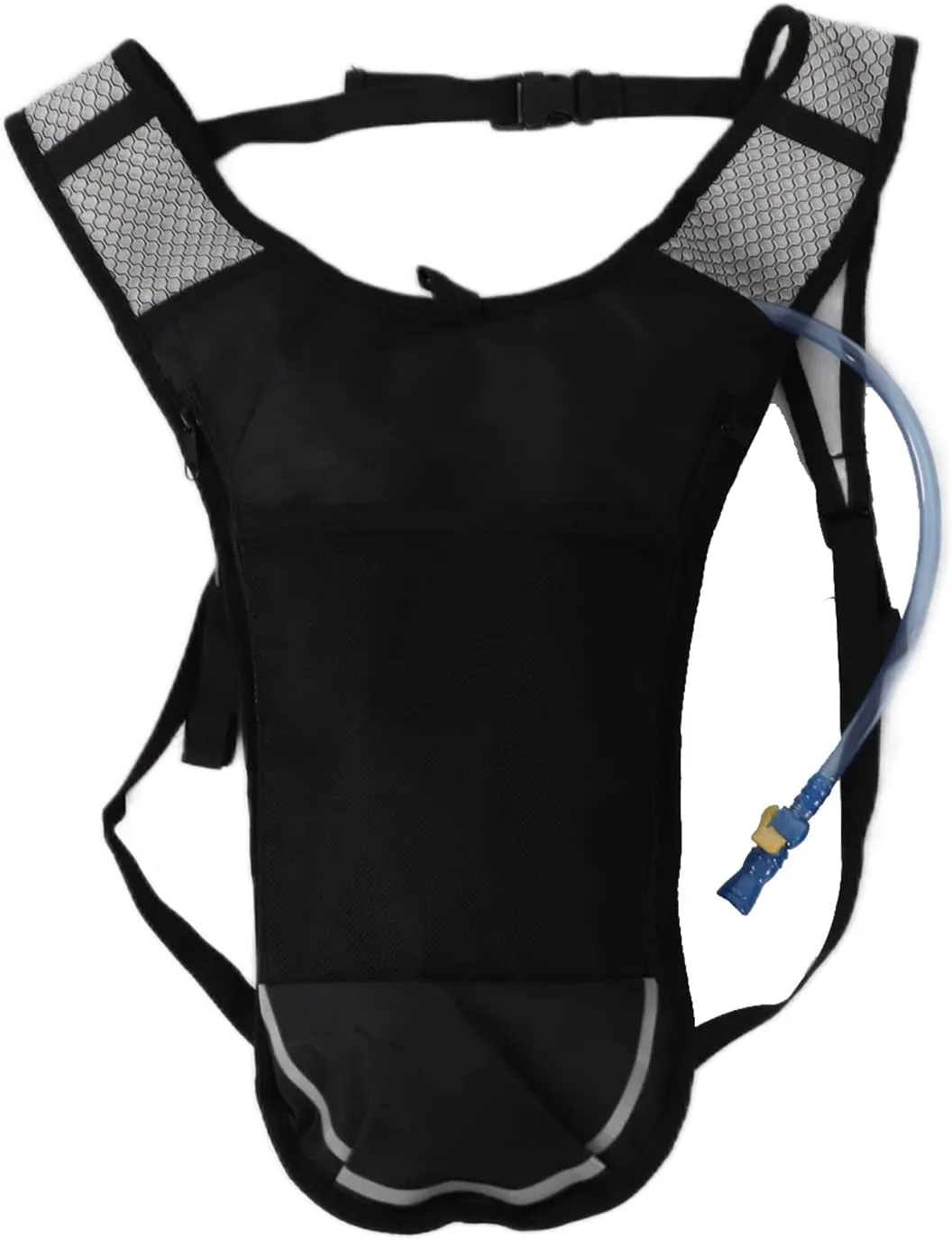 Hydration Backpack, Lightweight Hydration Backpack, Breathable Water Backpack with 2L Hydration Bladder for Outdoor Sports of Running Hiking Camping Cycling Skiing (Silver Hydration Bag)