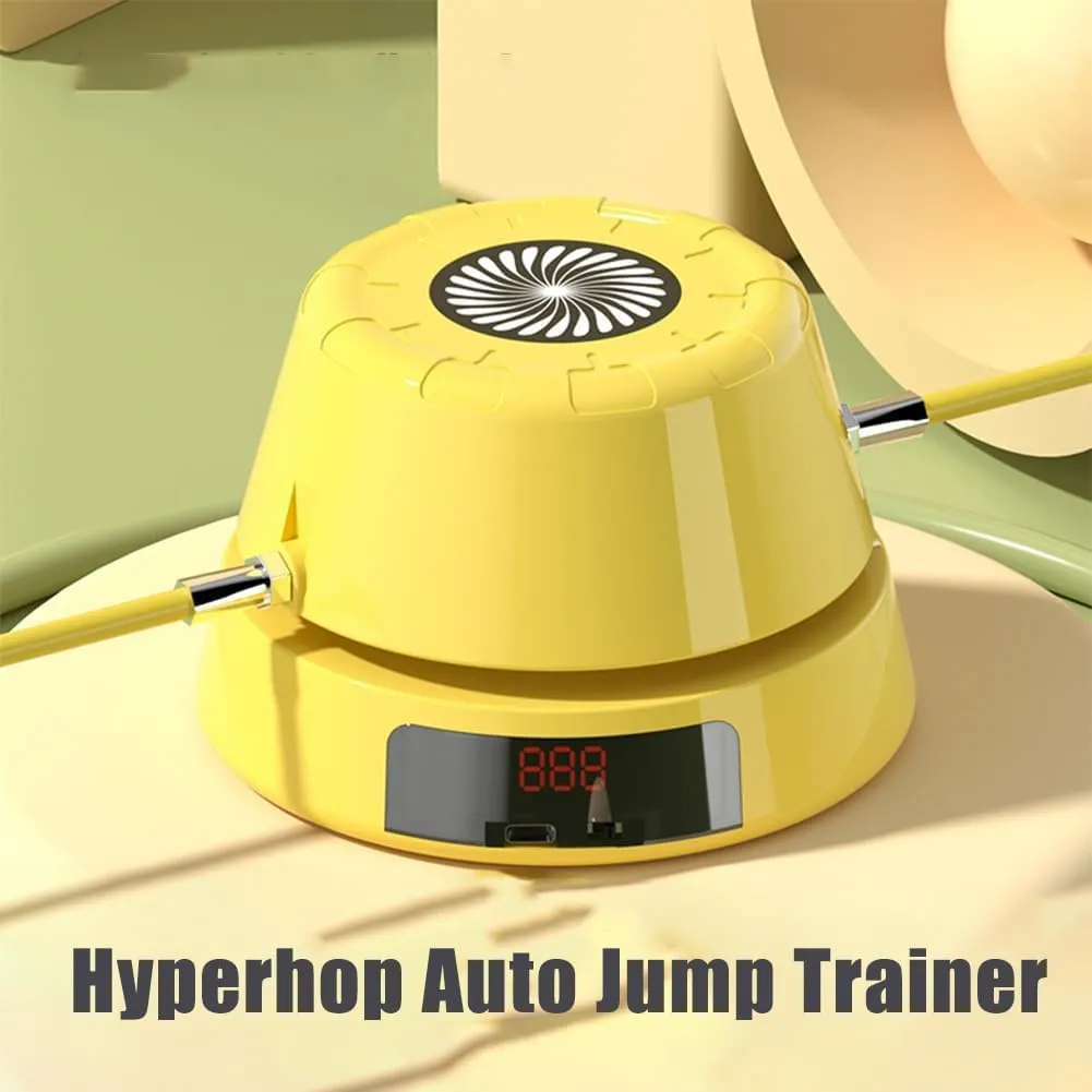 Hyperhop Auto Jump Trainer, Automatic Jump Rope Machine, 10-Speed Remote Control, 360°Stable Rotation for Multi-Person Entertainment,Suits for Family, Gym, Office, Party