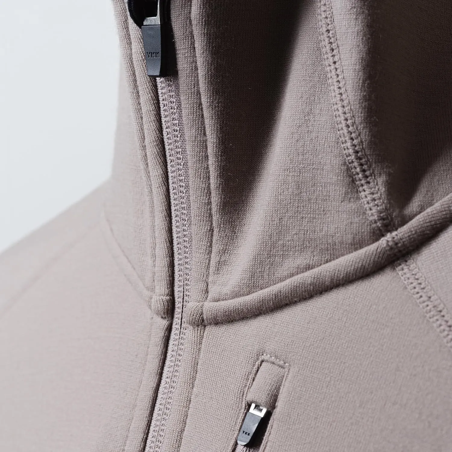 IBEX Merino Wool Mammoth Full Zip Hoodie for Men | Heavyweight Nuyarn Fleece Jacket with Helmet-Compatible Scuba Hood