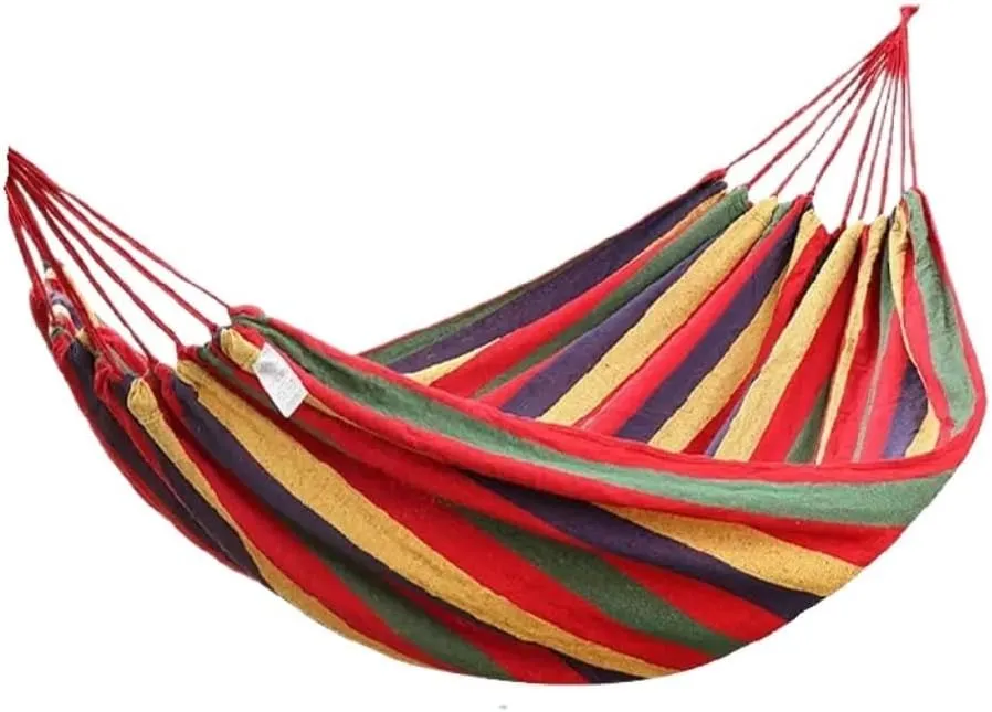 Indoor Hammock Chairs Outdoor Camping Canvas Hammock Outdoor Supplies Hammock Double Thick Camping Hammock Parachute Hammock Hanging hammocks