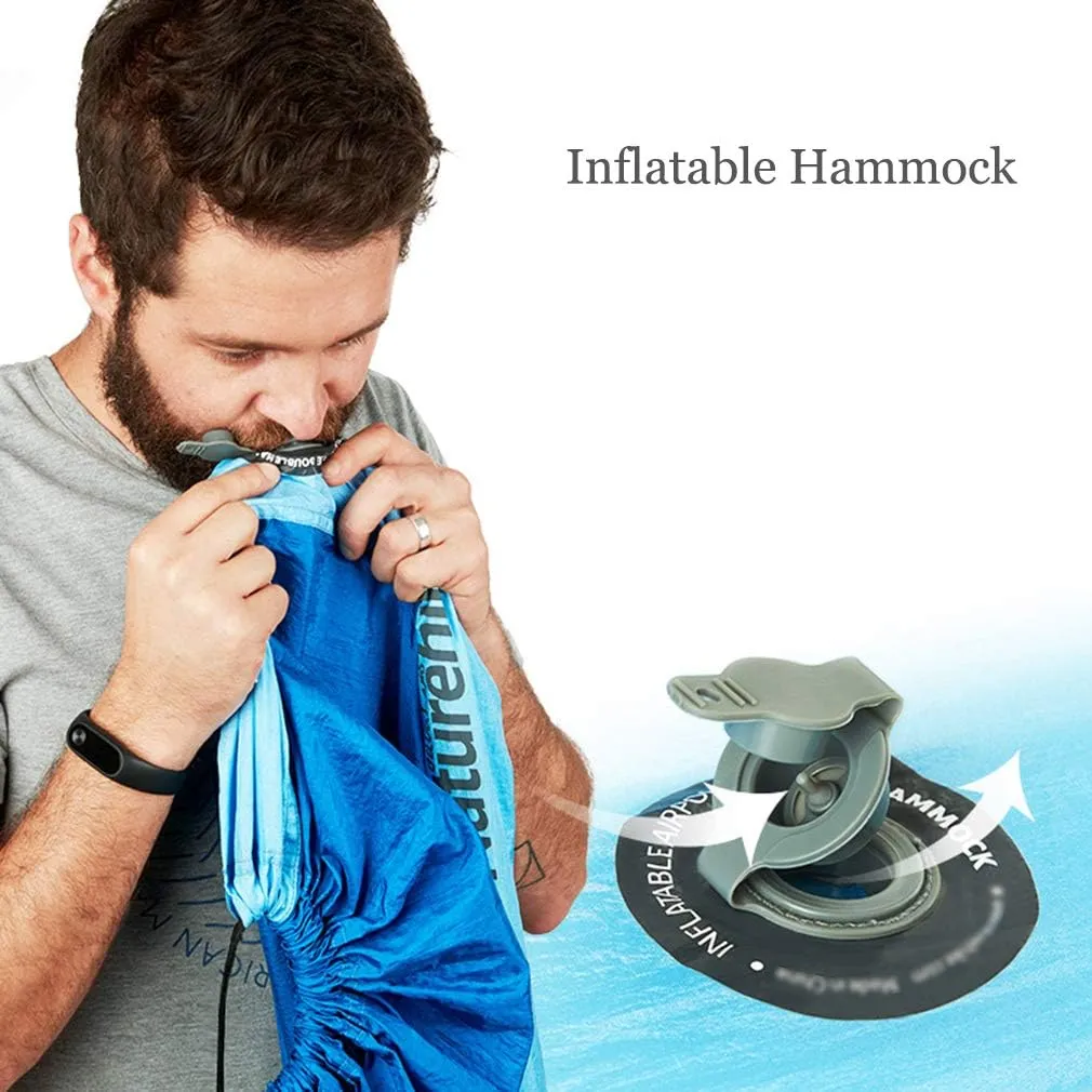 Inflatable Hammock Single & Double Weekend Family Park Hanging Swing Bed Portable Outdoor Camping Hammock Swing Hanging Chair
