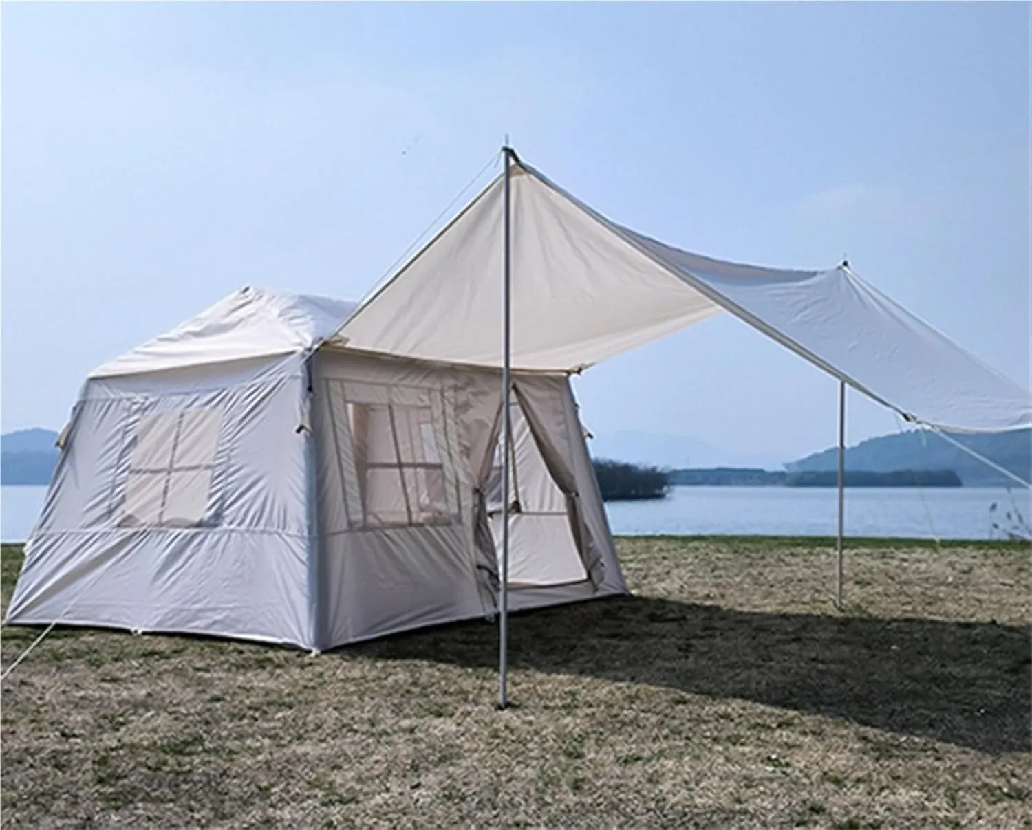 Inflatable Tent Canopy Two in One Outdoor Camping Overnight Cabin Portable Camping Tent