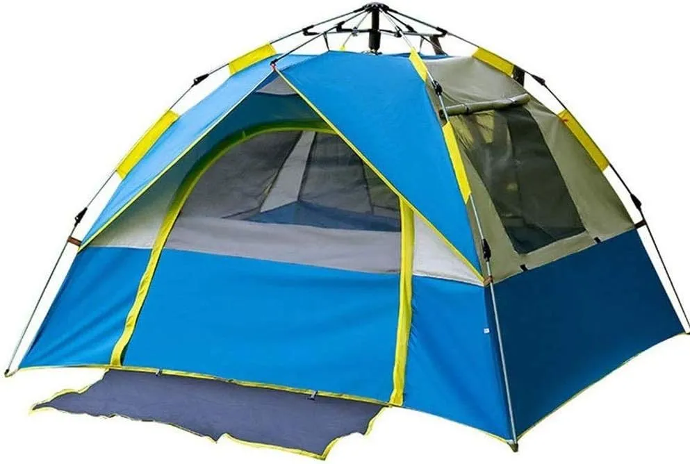Instant Pop Up Camping Tents, Outdoor Family Tent Lightweight Waterproof Sun Shade Easy Setup Festival Dome Tent