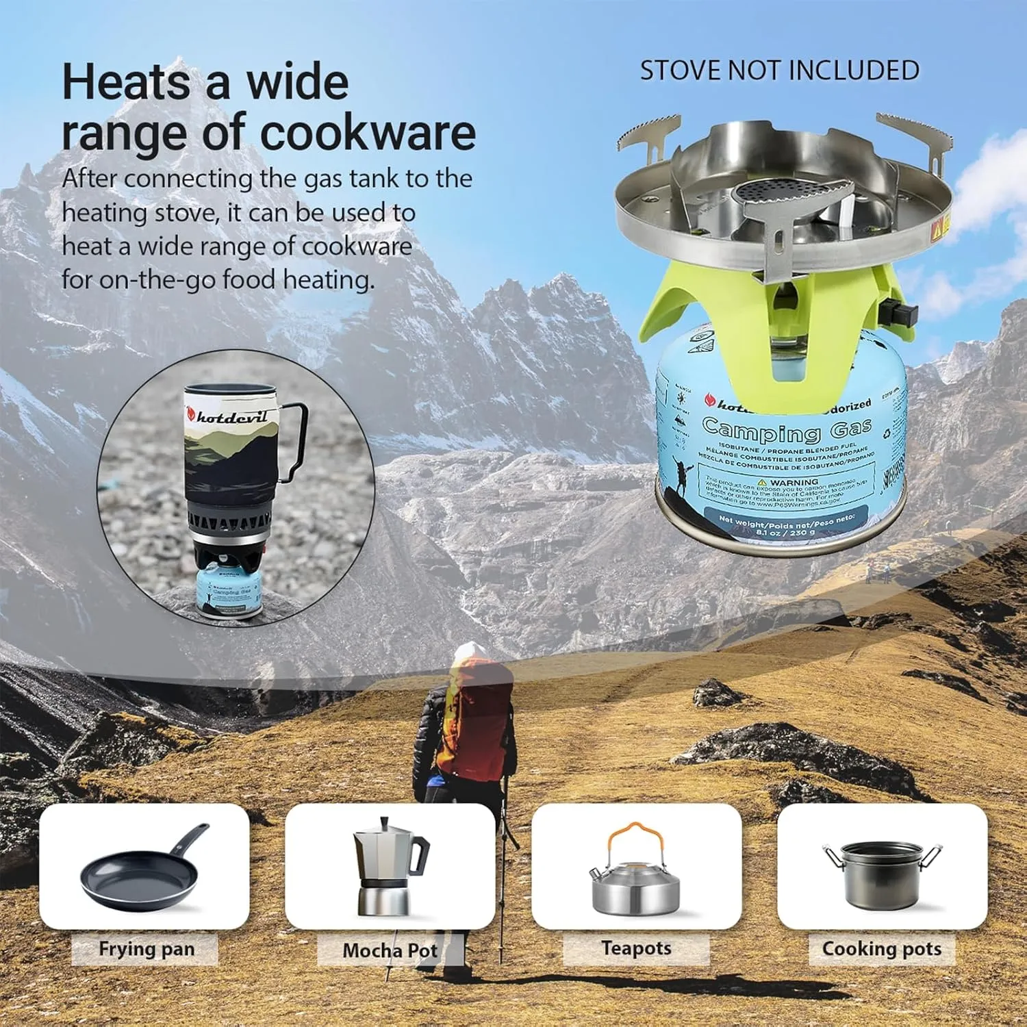 Isobutane Fuel Canister 230 Gram Camping Stove Fuel Butane Propane Blend Isobutane Fuel Canister Camping Fuel Gas Canister Suitable for All Seasons Efficient and High Output 8.1oz(12 Packs)