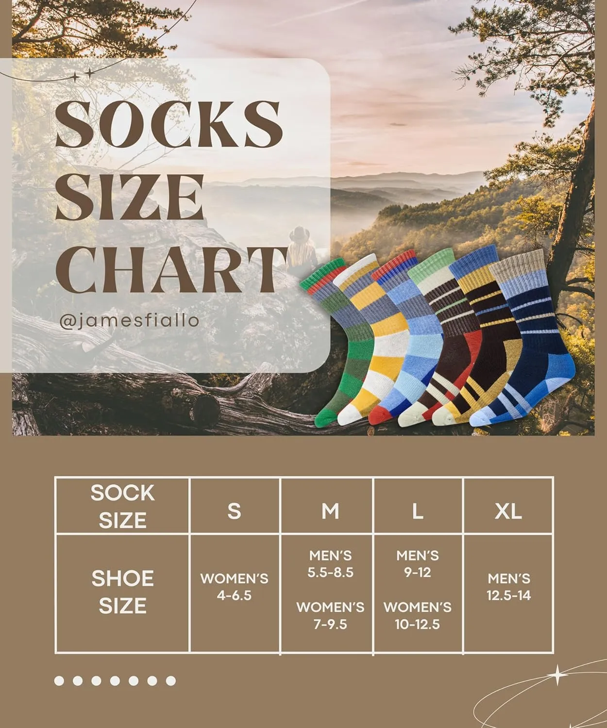 JAMES FIALLO 3 Pack Unisex Wool Blend Cushioned Comfort Colorful Striped Crew Socks Perfect for Hiking, Climbing & Fishing