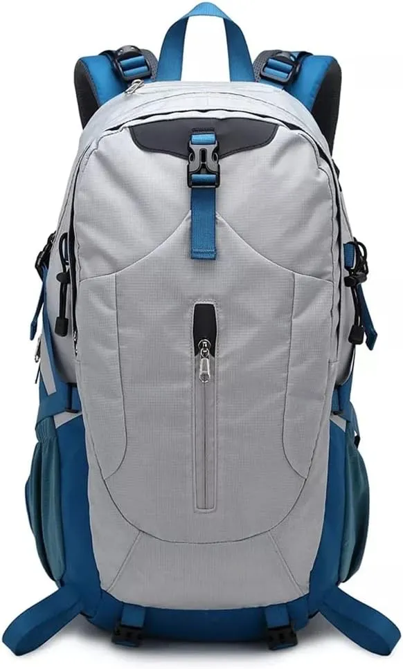 JSEIAJB 40L Hiking Backpack Outdoor Mountaineering Bag Large Capacity Travel Sports Backpack(Black)