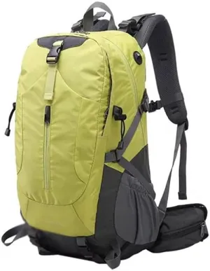 JSEIAJB 40L Hiking Backpack Outdoor Mountaineering Bag Large Capacity Travel Sports Backpack(Black)
