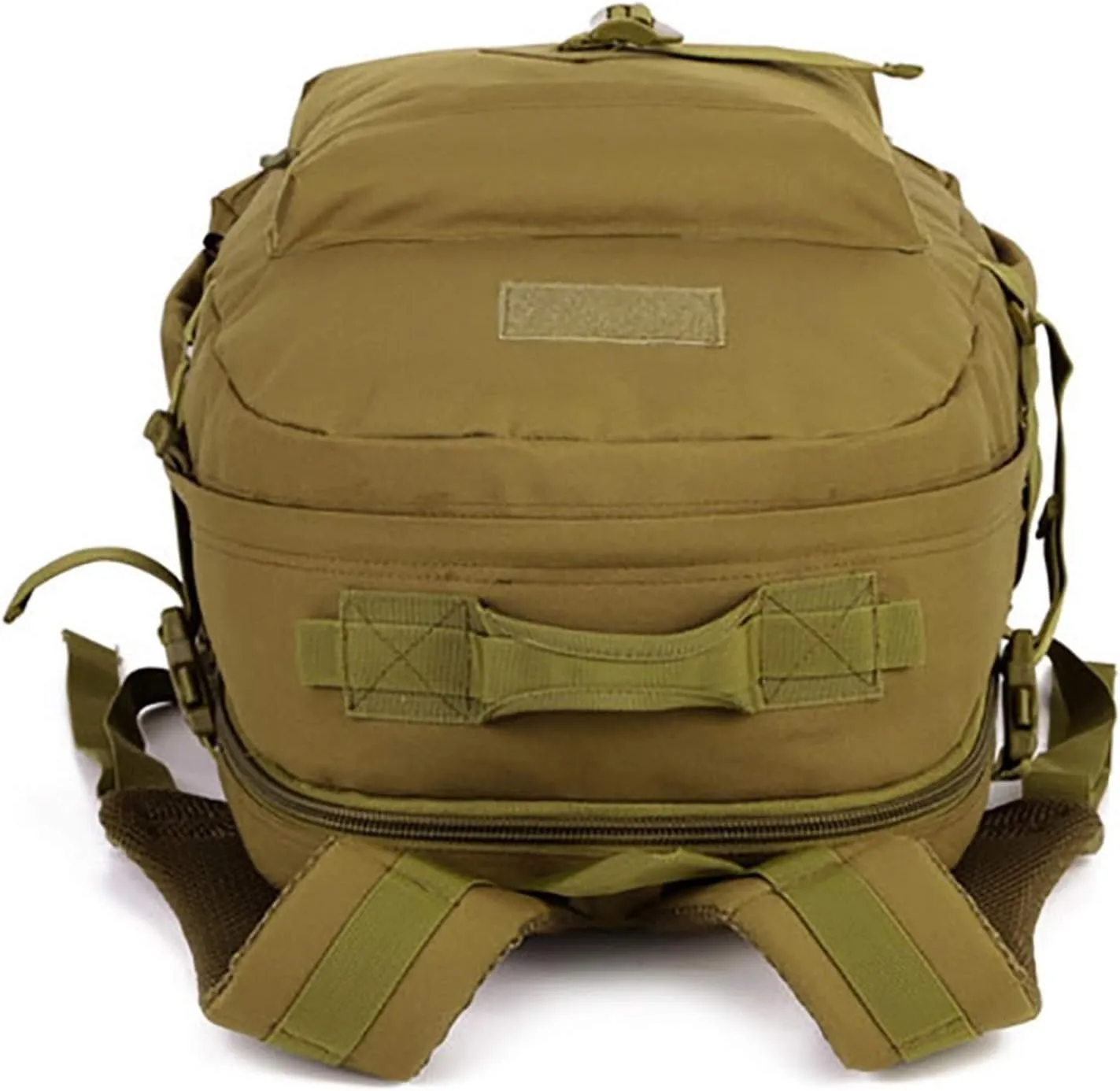 Jungle Leopard 40L Military Rucksack Backpack for Men Hiking Backpack Riding Knapsack Bag Book Student Satchel(S405-40-Khaki)