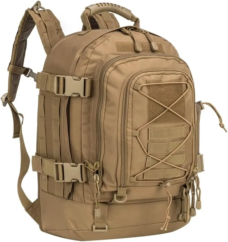Jungle Leopard 60L Backpack for Men Large Military Backpack Tactical Travel Backpack for Work Camping Hunting Hiking (Color : BP-ZY74-T)