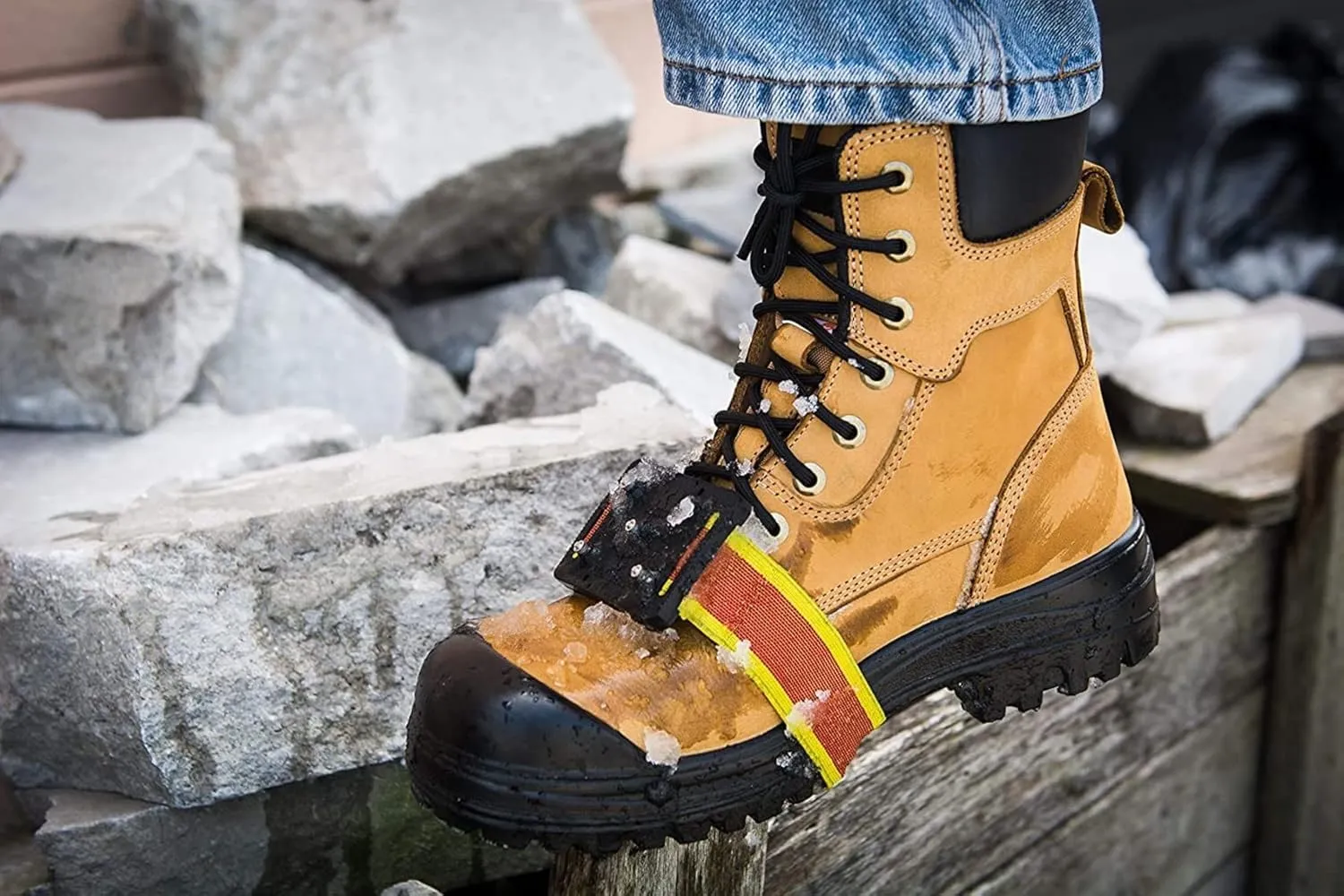 K1 Mid-Sole Intrinsic Ice Cleats for Men & Women - Rotatable Non-Sparking Traction Aids for Winter Snow - Original Profile