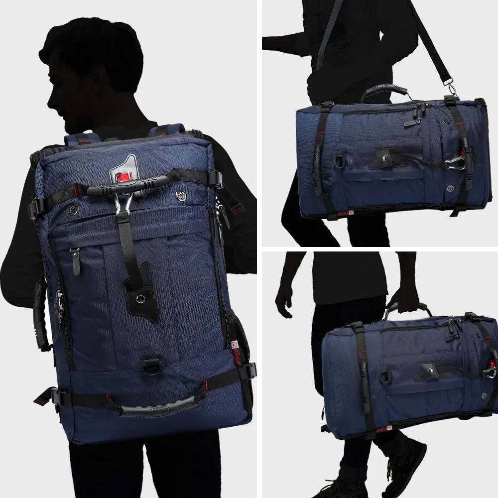 KAKA Travel Backpack, Carry On Backpack Durable Convertible Duffle Bag Fit for 15.6 Inch Laptop for Men and Women(Medium 35L)