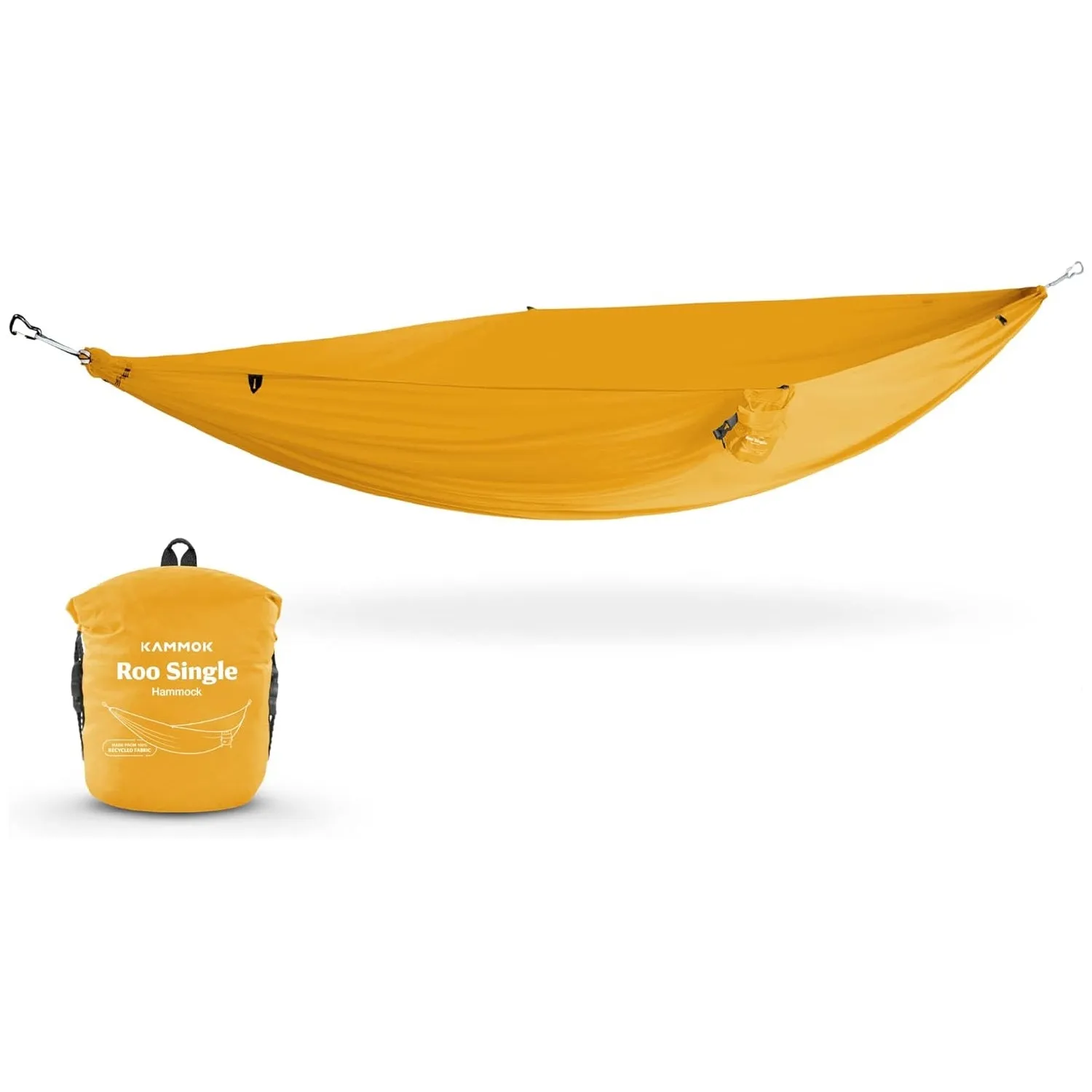 Kammok Roo Single Hammock with Stuff Sack | Waterproof Ripstop Nylon and Lightweight