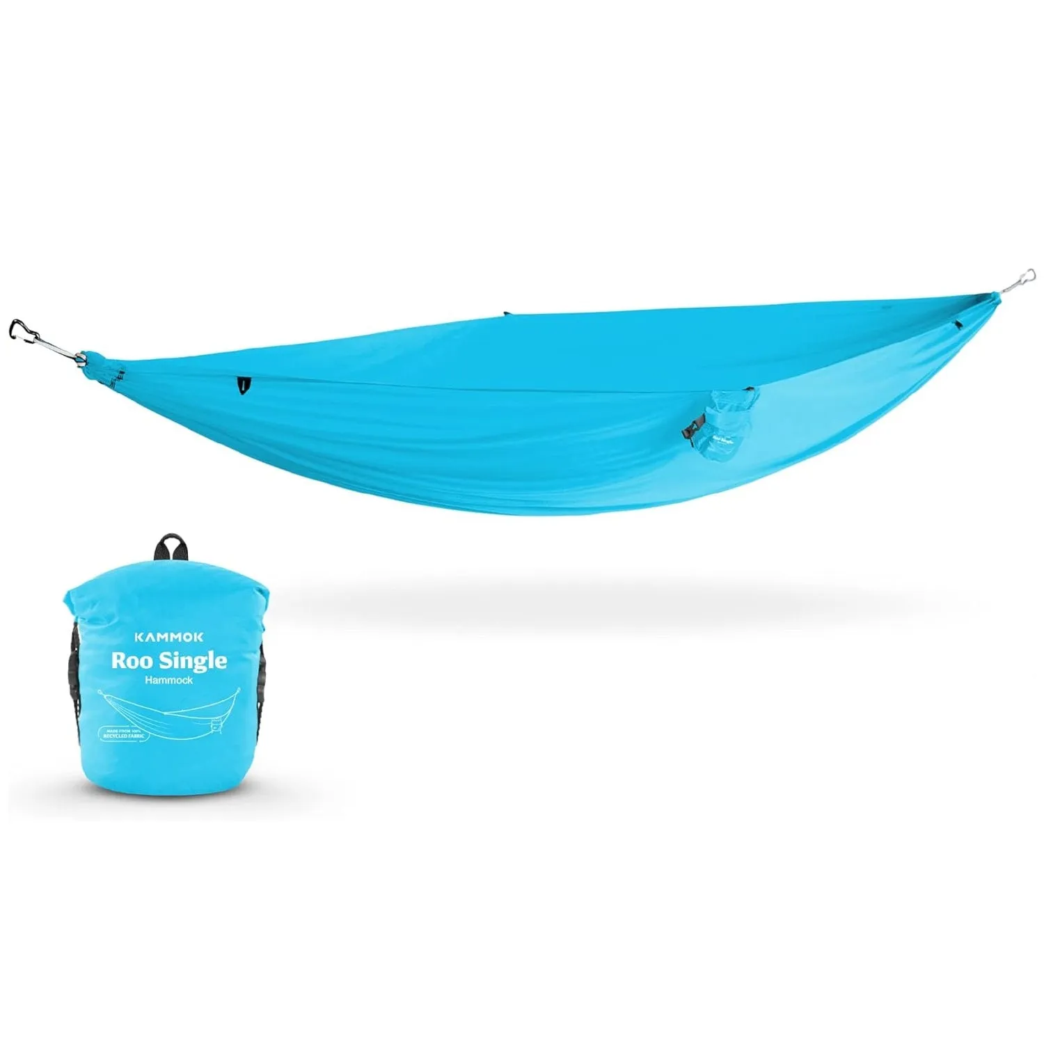 Kammok Roo Single Hammock with Stuff Sack | Waterproof Ripstop Nylon and Lightweight