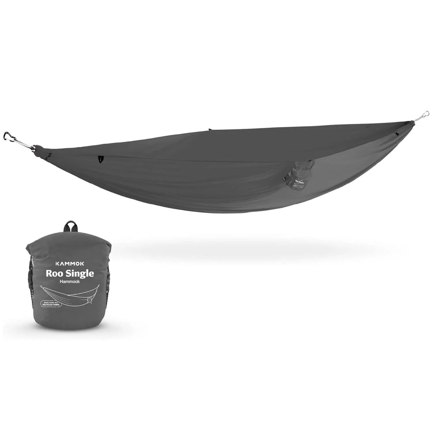 Kammok Roo Single Hammock with Stuff Sack | Waterproof Ripstop Nylon and Lightweight