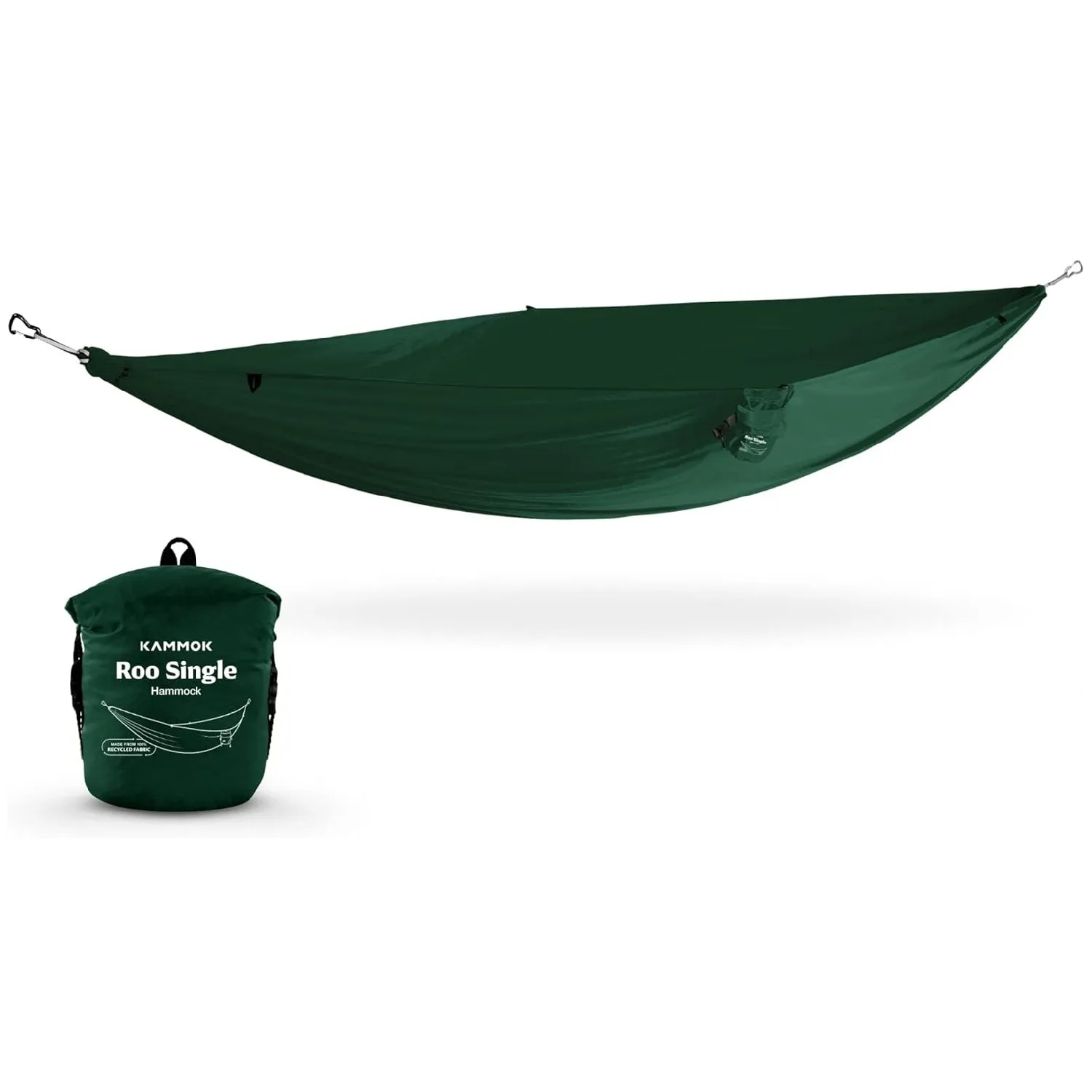 Kammok Roo Single Hammock with Stuff Sack | Waterproof Ripstop Nylon and Lightweight