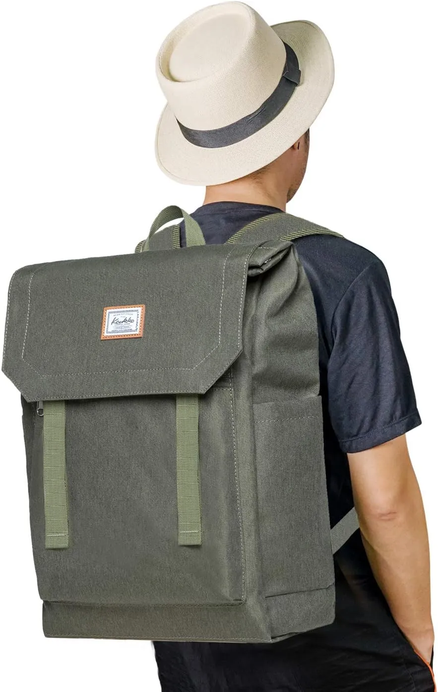 KAUKKO Men's Daypack Backpack, Green (KF14), Taille Unique