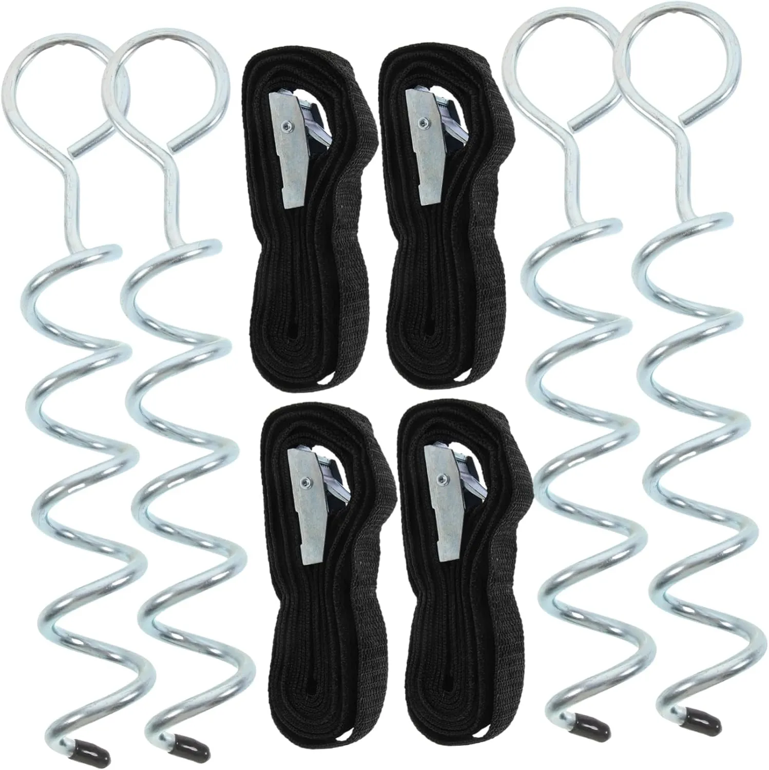 KESYOO Screw Tent Pegs 15 Pack Lightweight Ground Stakes Trampoline Anchors High Wind Resistant Aluminum Tent Stakes