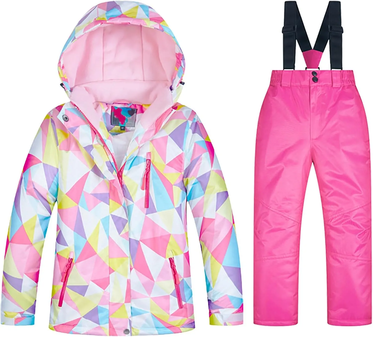 Kids Ski Jacket Pants Suits Water-proof Snow Suit Windproof Winter Ski Suit Boys and Girls Snowboarding Rain
