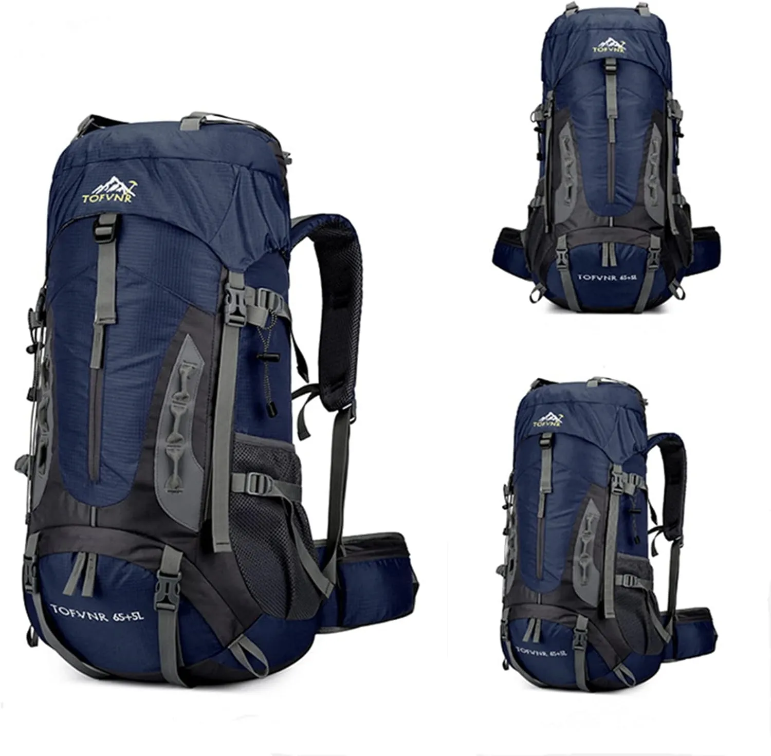 kingsea 70L Large Camping Hiking Backpack, Lightweight Nylon Trekking Rucksack,For Men Women Outdoor Large Capacity Sports Mountaineering Backpack Climbing Travel Waterproof Daypack
