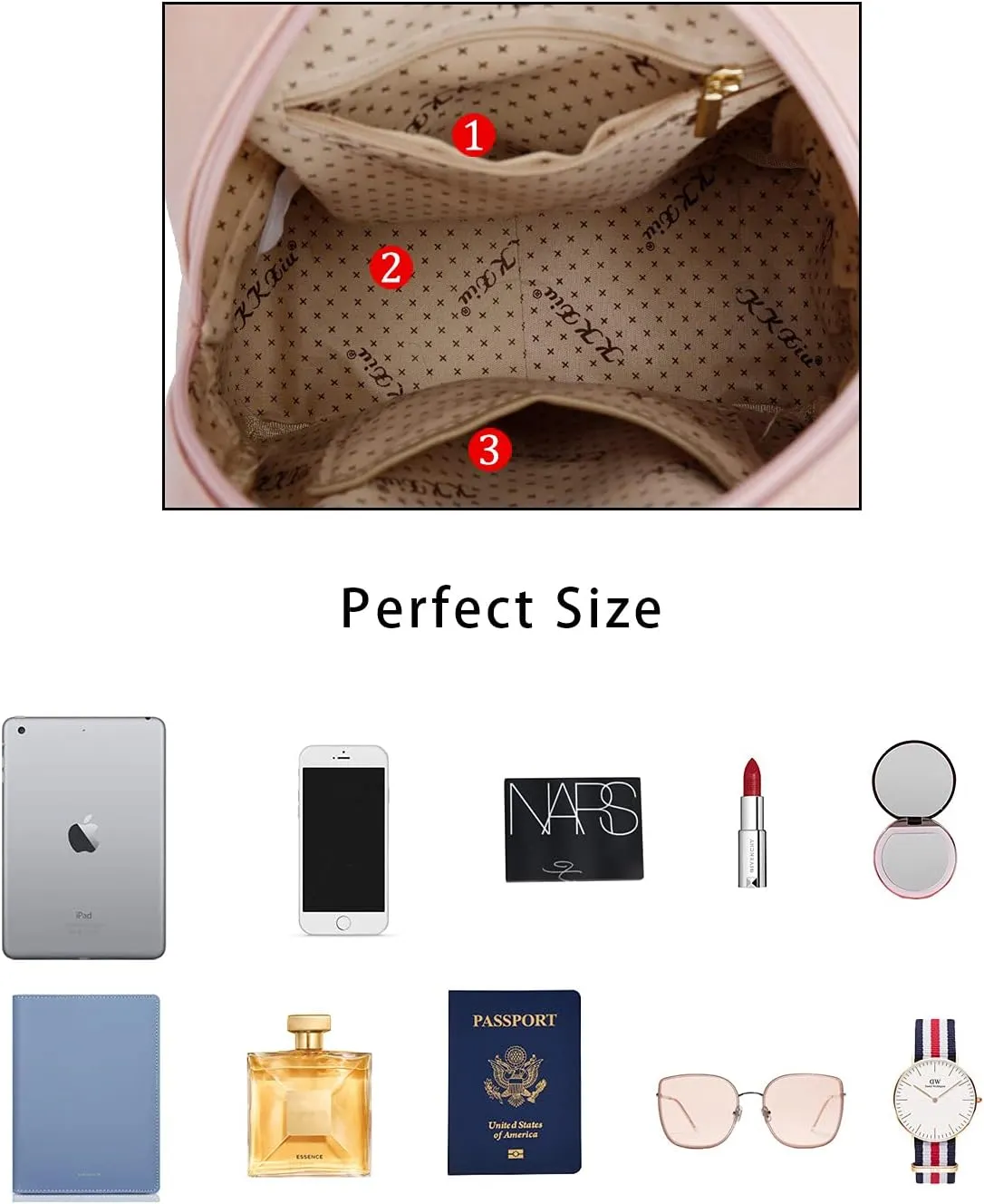 KKXIU Girls Small Backpack Purse Vegan Leather Mini Bookbag for Women Cute Teen Pompom Daypack