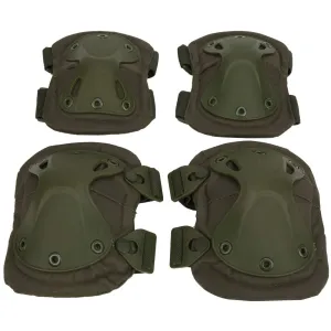 Knee And Elbow Pads Adult, Adult Knee Pads And Elbow Pads Set 3D Design 4 Pcs Outdoor Kneepad Elbow Support Cycling Leg Equipment for Field Game, Mountain Climbing