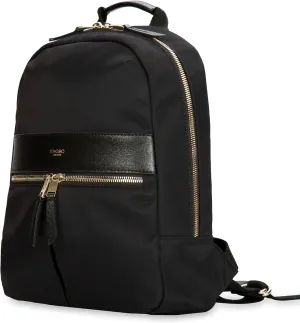 KNOMO Mini Beauchamp Women's 11inch Backpack Small Bag Tablet Bag for Work, College, Travel Daypack Purse, Black